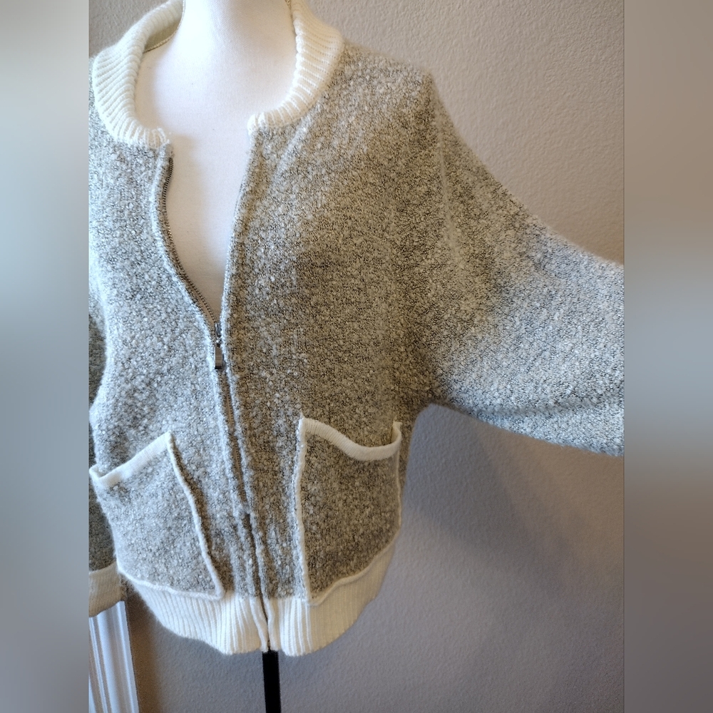 NWOT POL Cozy Beige and White Women's Jacket - Picture 8 of 8